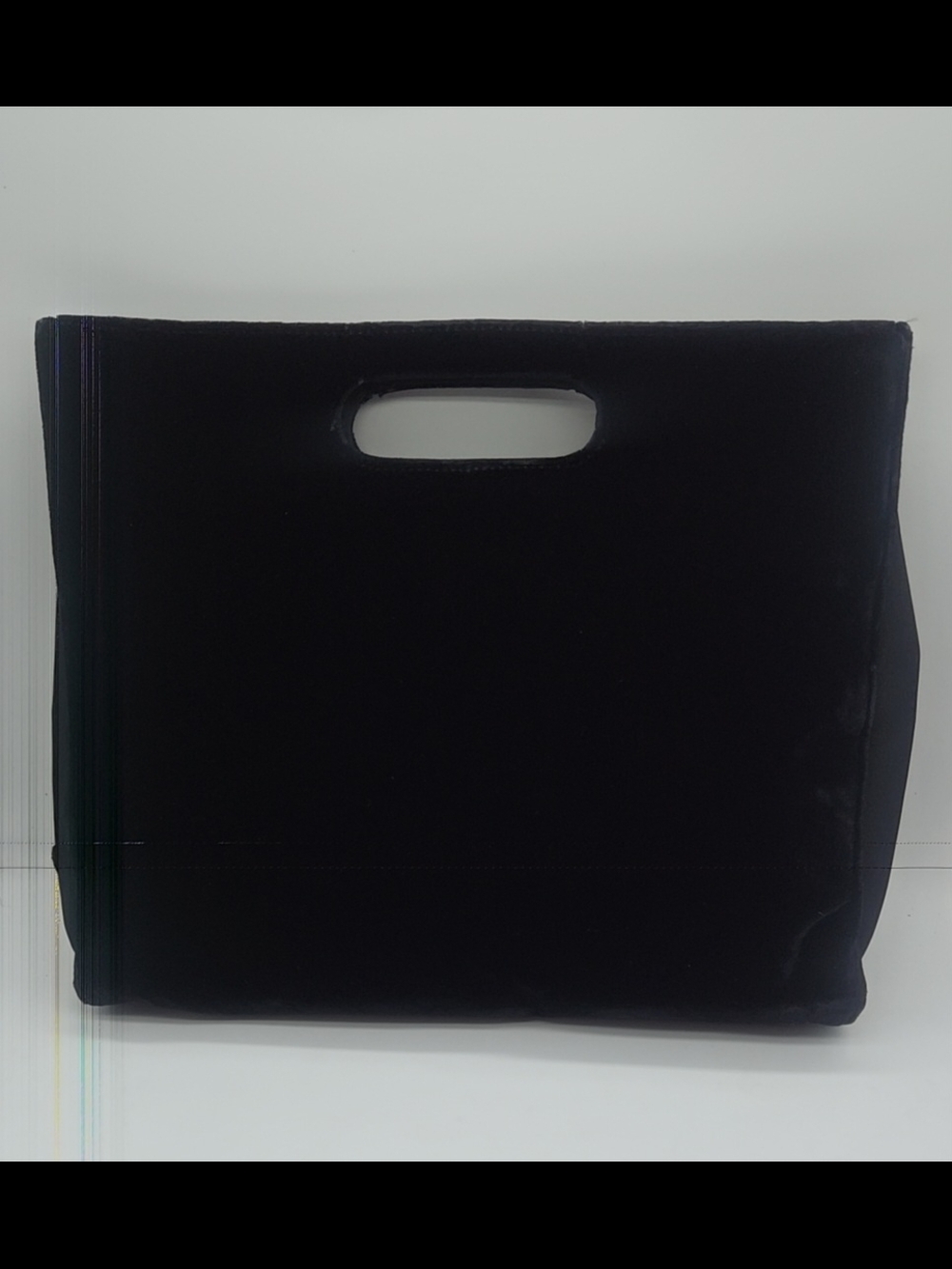Prada Black Velvet Cutout Handle Tote - Picture 10 of 12